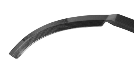 Close-up of Japanese style carbon fiber front lip for Audi RS3