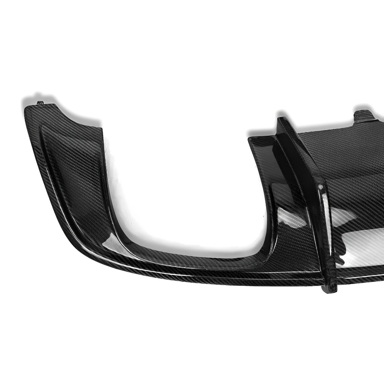 KB Style Carbon Fiber Rear Diffuser with Brake Light for Audi B9 A5 S5 ...