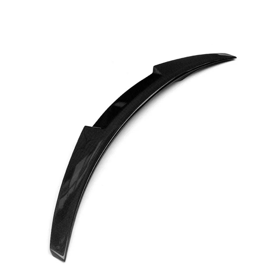 Aggressive styling Audi RS4 trunk spoiler M4 design close-up