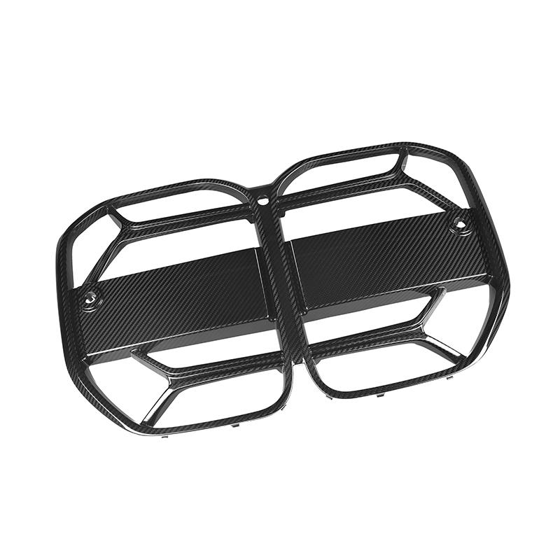 BMW 4 Series G26 CSL Style Carbon Fiber Front Grille exterior view