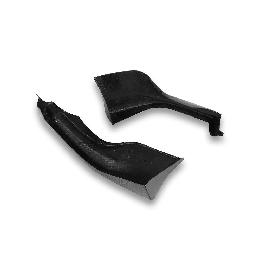 Perfect fit carbon fiber front lower splitters for BMW E60 M-Sport bumper