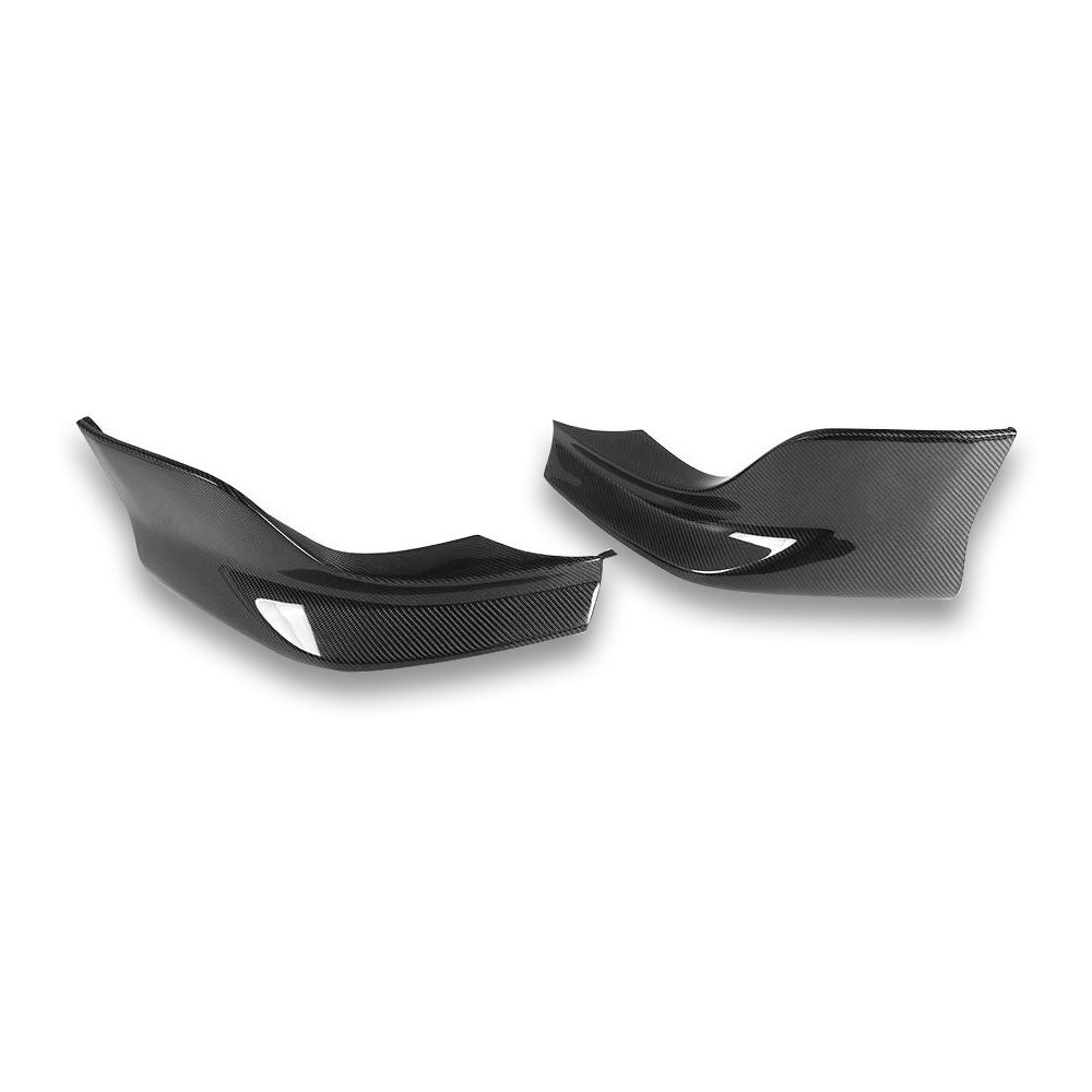 BMW E60 5 Series M-Sport with carbon fiber front lower splitters installed