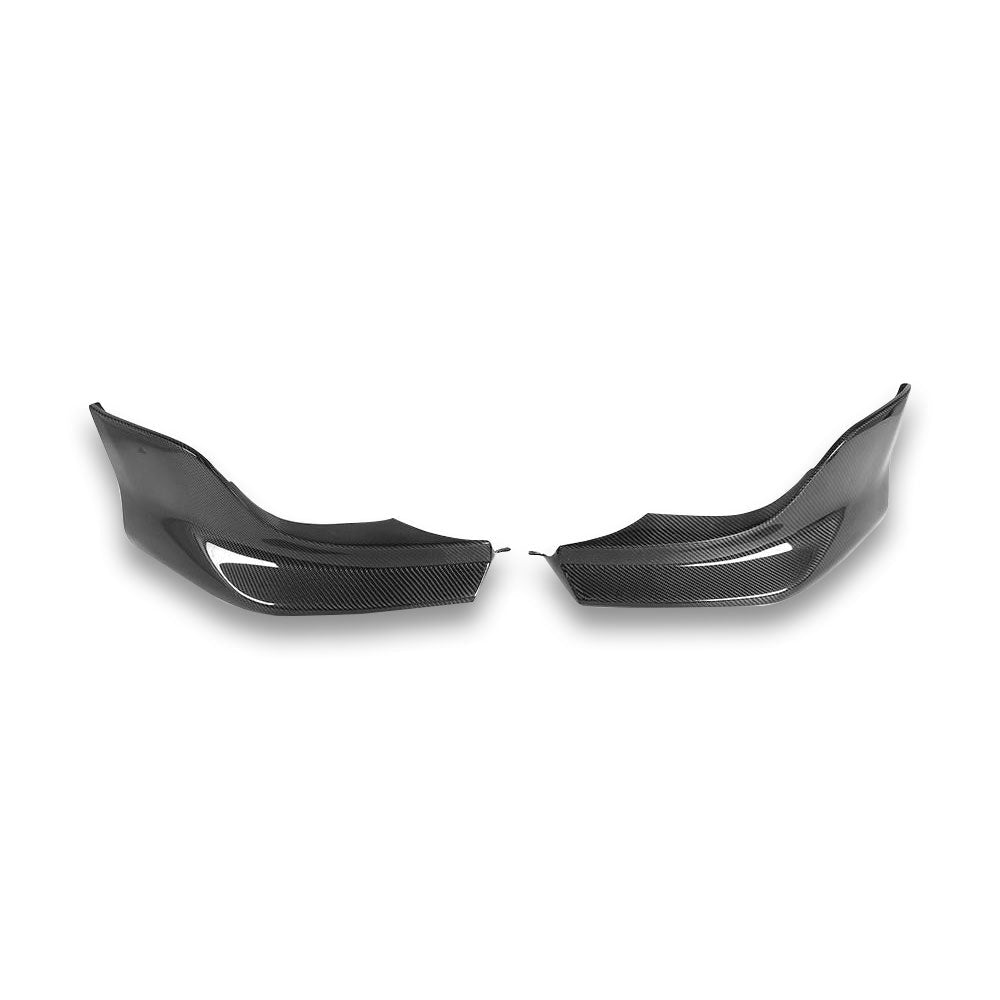 Carbon fiber front lower splitters BMW E60 M-Sport 5 Series glossy finish
