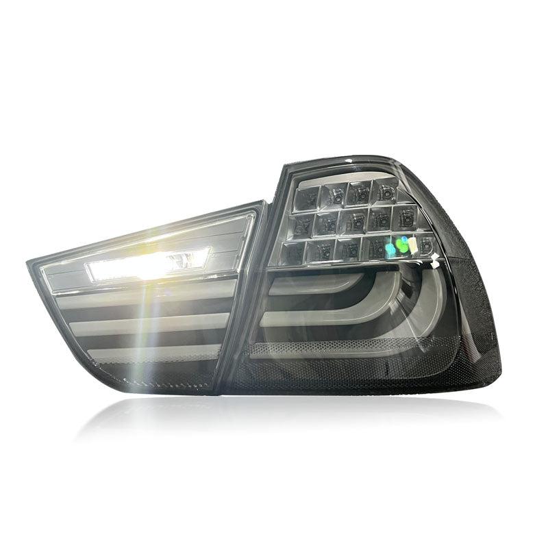 BMW E90 LCI LED taillights installed on M3 sedan rear view