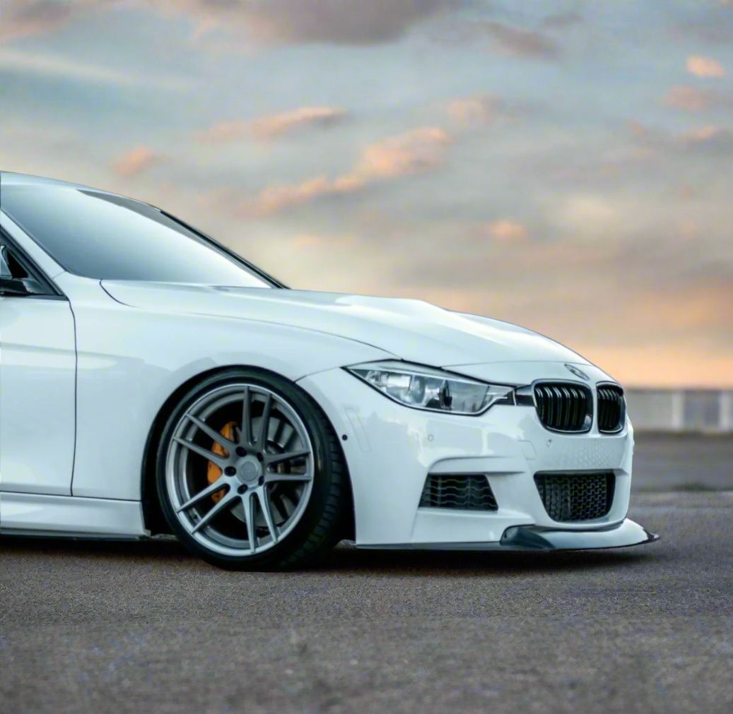 BMW F30 carbon fiber front lip JHP style aftermarket exterior accessory