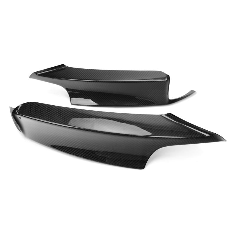 Close-up of MP style carbon fiber BMW F30 front splitter