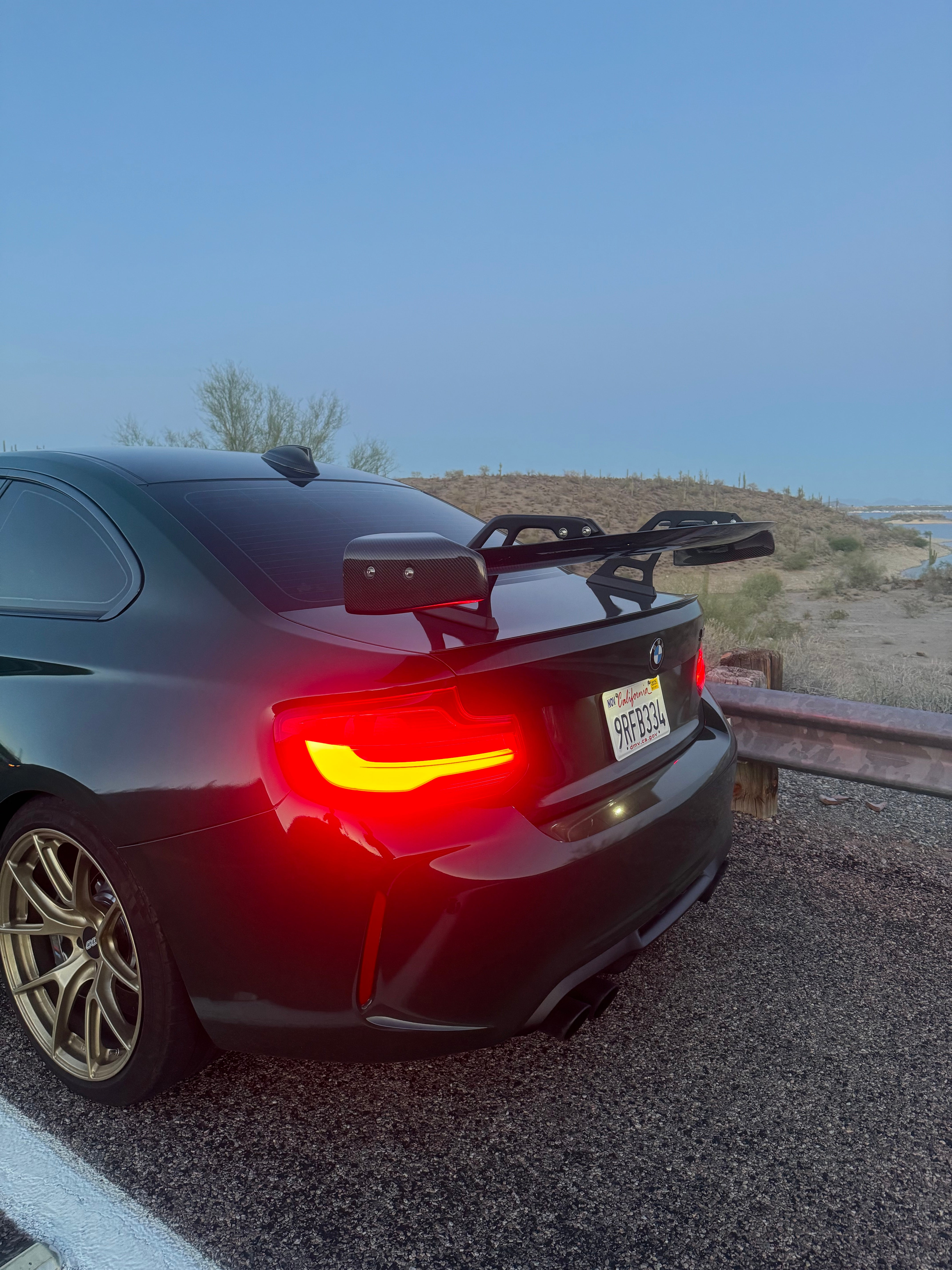 Swan-Neck Carbon Fiber Rear Wing for BMW F8x – F80 M3, F82 M4, F87
