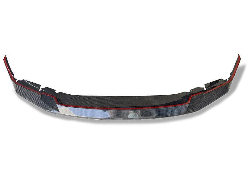 BMW F90 M5 Carbon Fiber Front Lip – Premium GTS style splitter with gloss carbon finish for aggressive styling.