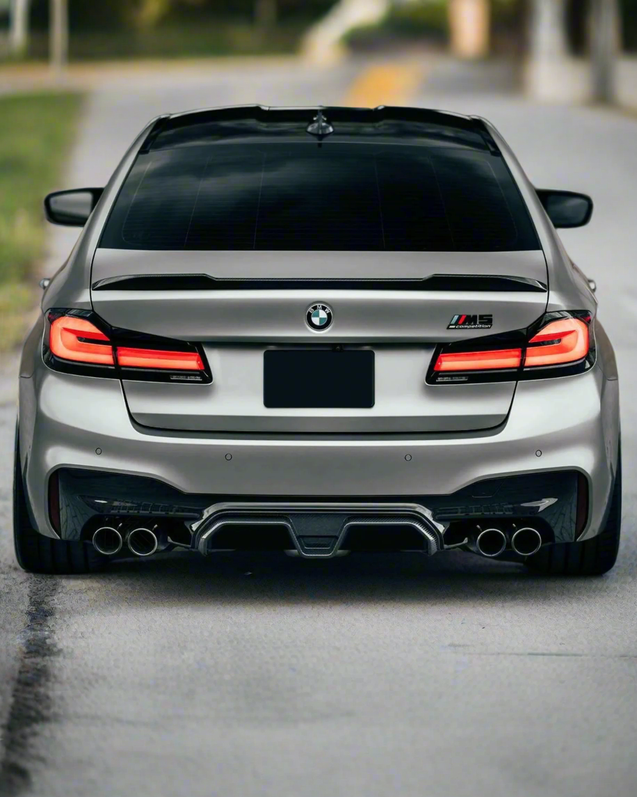 BMW F90 M5 Carbon Fiber Rear Diffuser - CS Style Aerodynamic Upgrade ...