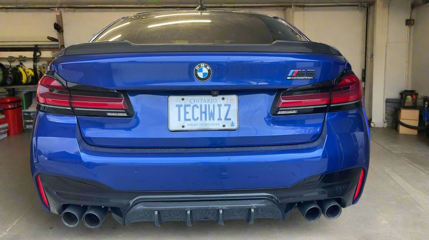 Aerodynamic CS Style Carbon Fiber Trunk Spoiler for BMW F90 M5 Sedan