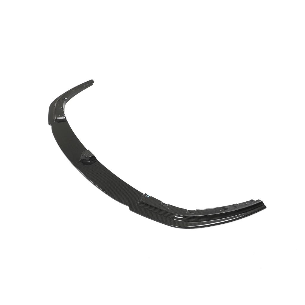 BMW F92 M8 front splitter AC Style carbon fiber installed front view