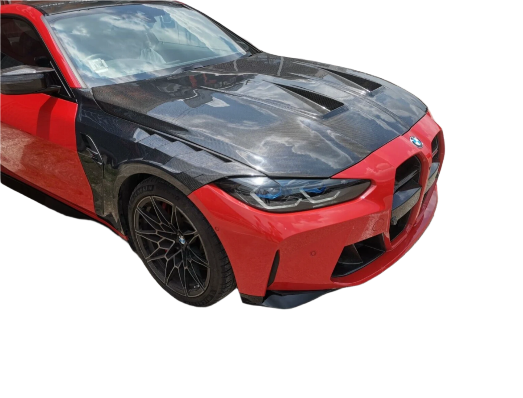 BMW G80 M3 carbon fiber front fenders by Ausen Performance