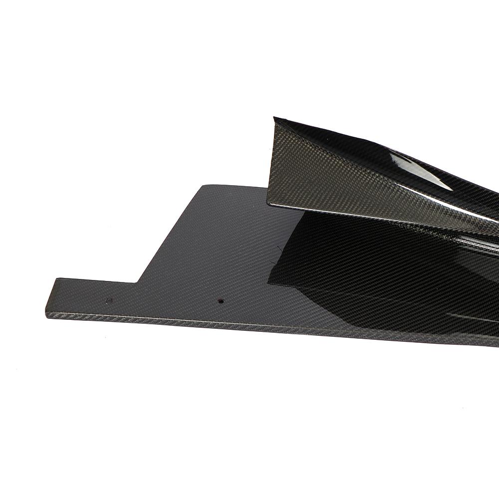 BMW I12 i8 Carbon Fiber Side Skirts – Lightweight 2x2 carbon fiber weave with UV-protectant clear coat.