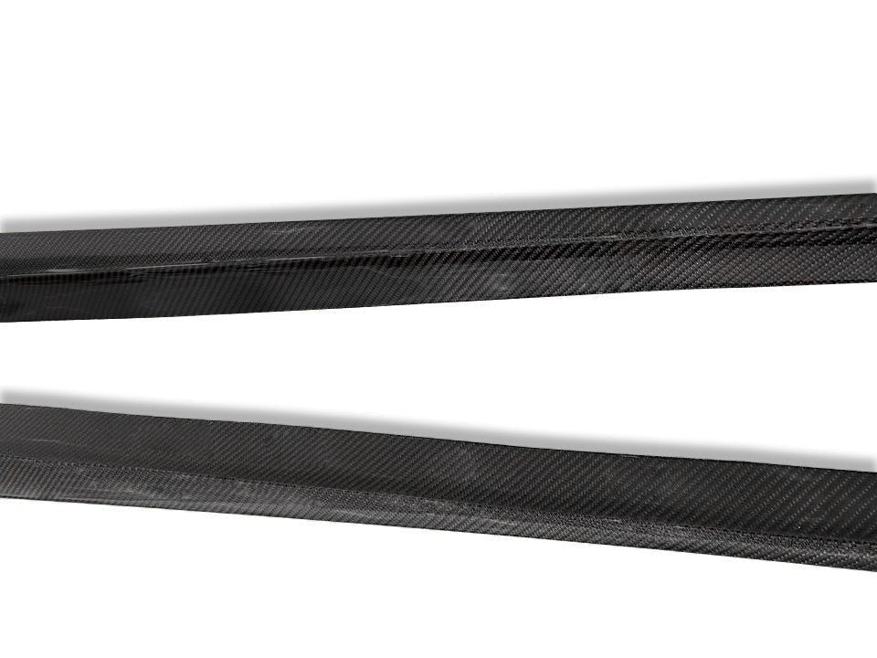 BMW F06 F12 F13 M6 carbon fiber side skirts installed