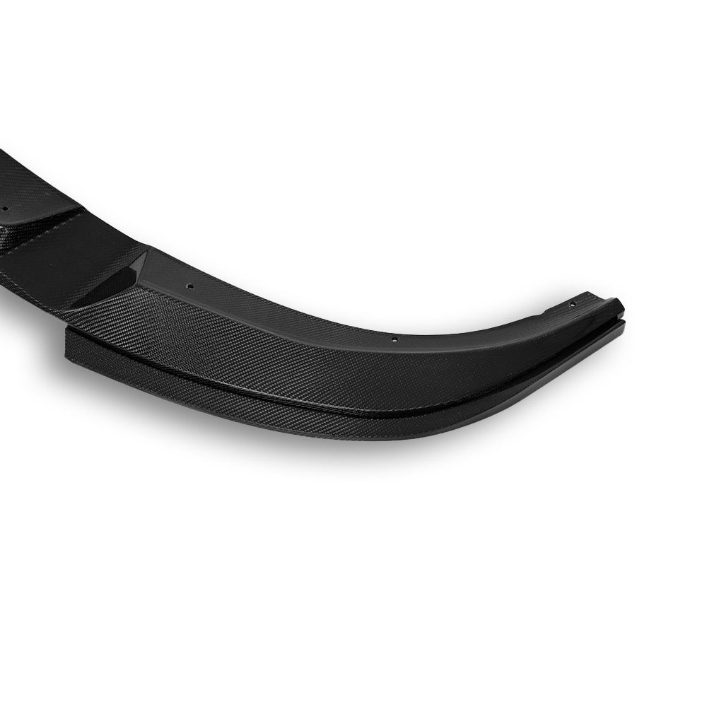Full front shot BMW G26 4 Series with carbon fiber front lip