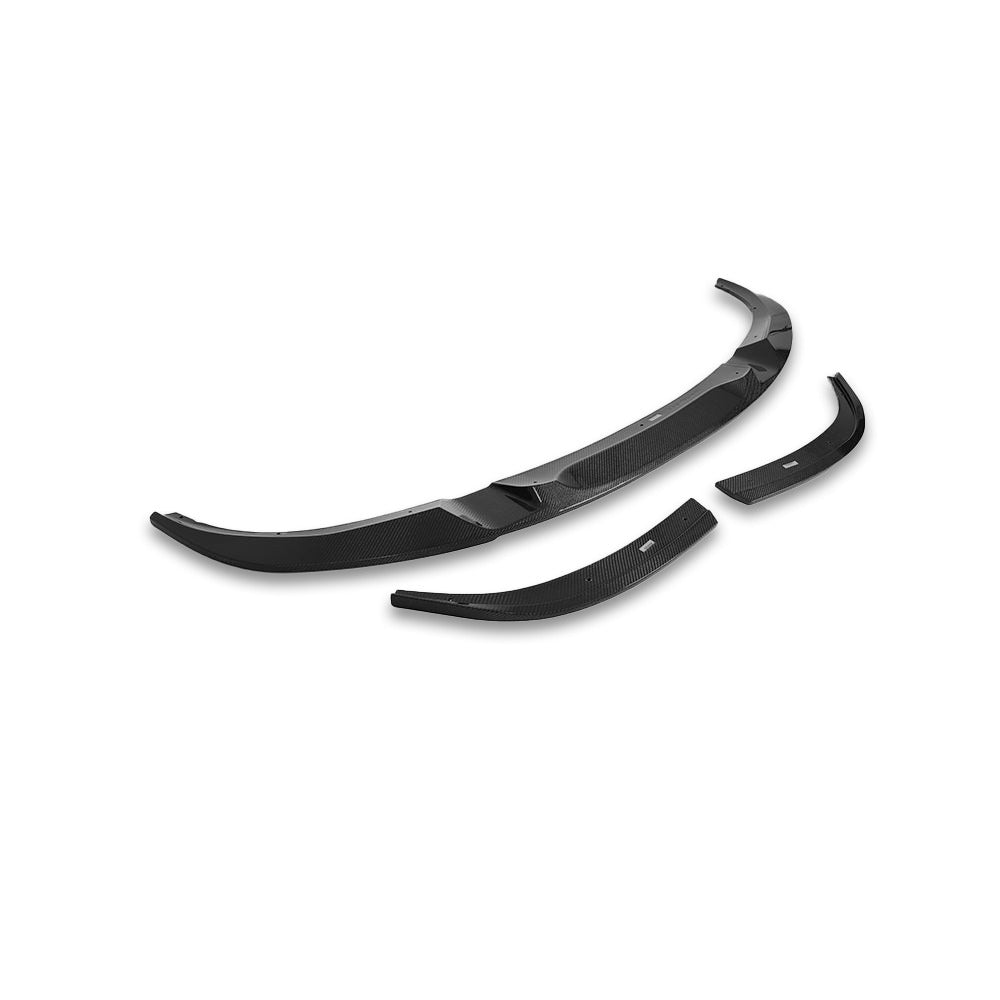 Premium 3D carbon fiber BMW G26 4 Series front lip detail