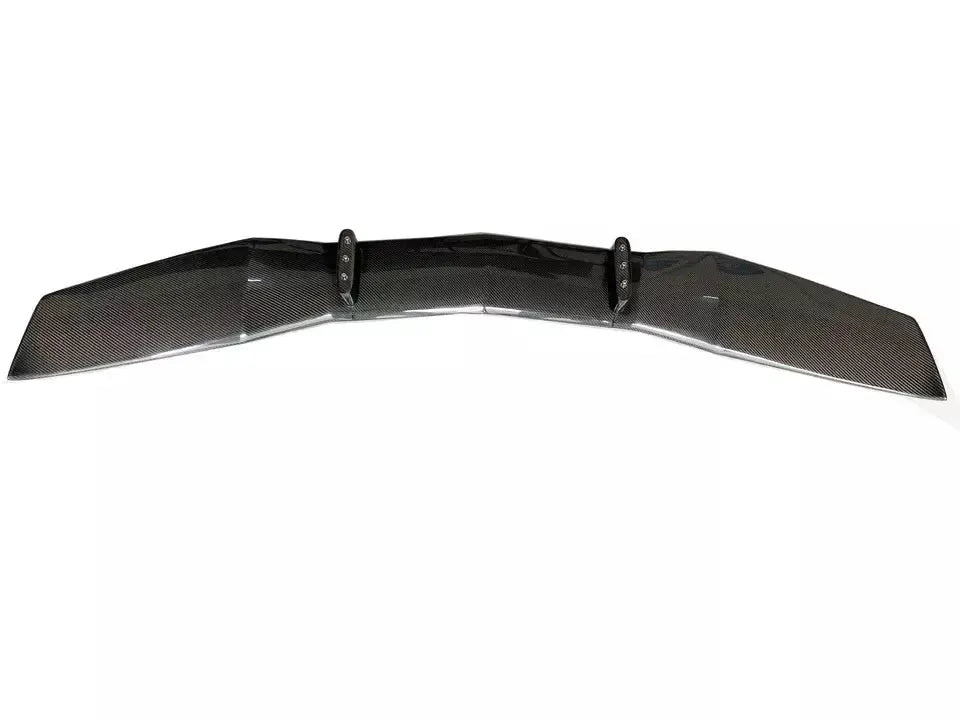Lamborghini Aventador carbon fiber wing installed rear view