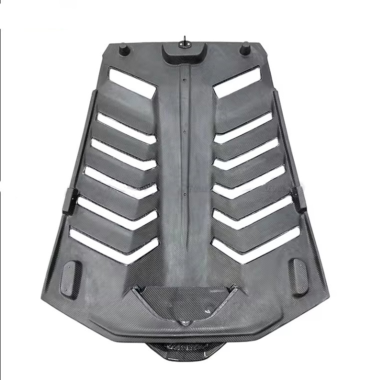 Ausen Performance Lamborghini Huracan carbon fiber hood side profile