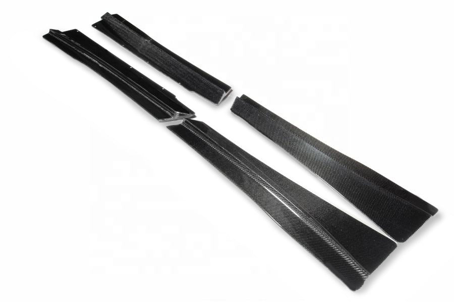 McLaren 650S carbon fiber side skirts RZA style aero upgrade