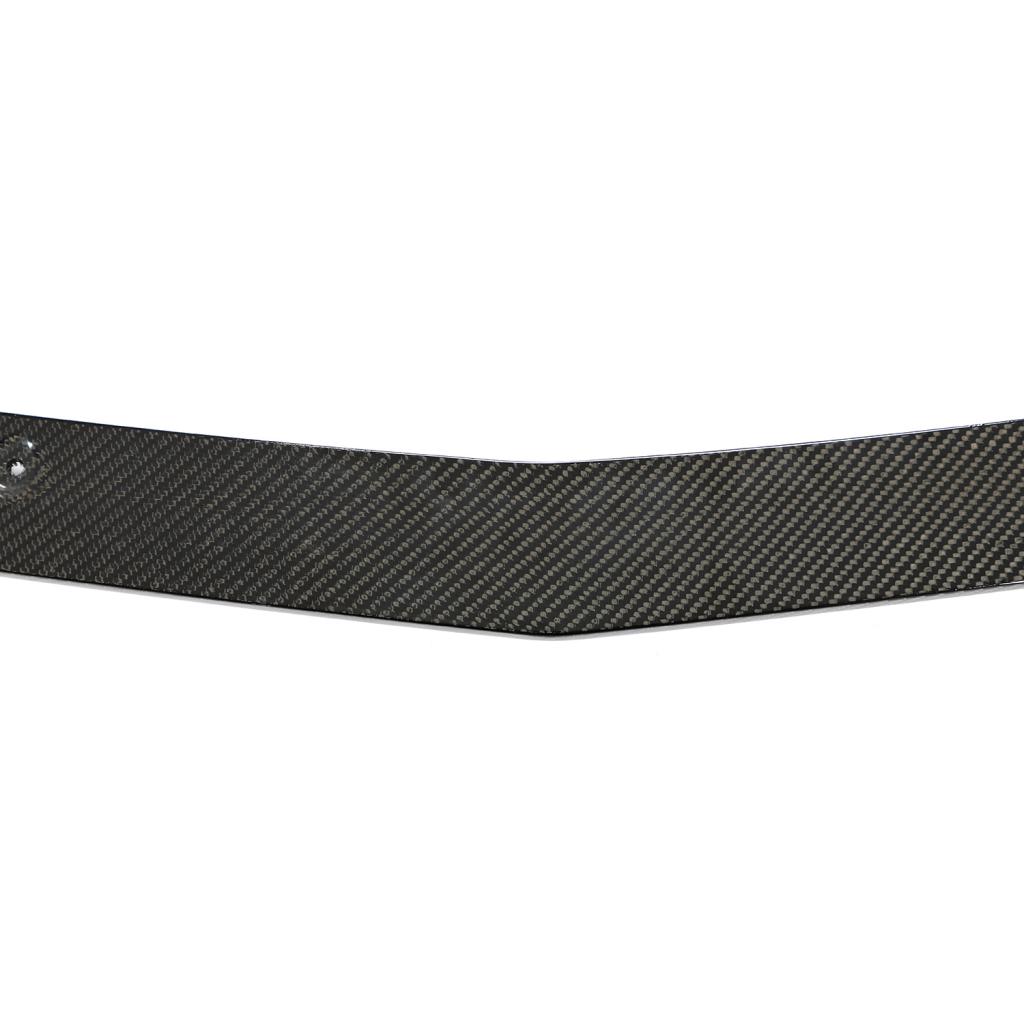 Close-up of BRS style Mercedes A-Class front lip carbon fiber texture