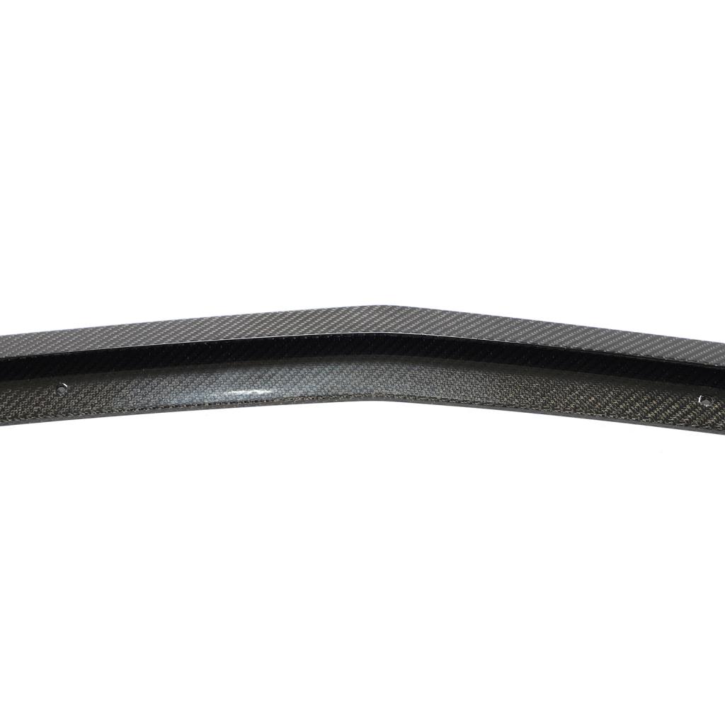 BRS style carbon fiber Mercedes A-Class W177 front lip installation view