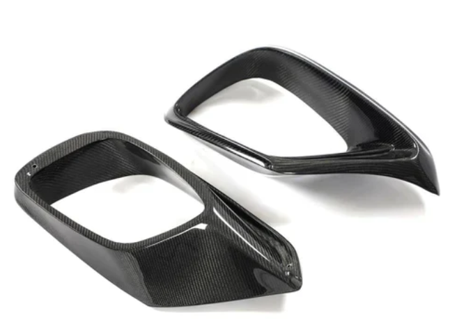BRS Style Carbon Fiber Front Air Vent Trims for Mercedes-Benz W205 C-Class
