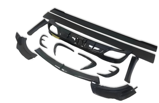 TC Style Carbon Fiber Rear Diffuser for Mercedes Benz X253 GLC 43 AMG GLC 63 AMG