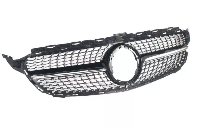 Mercedes W205 C-Class diamond grille front view pre-LCI