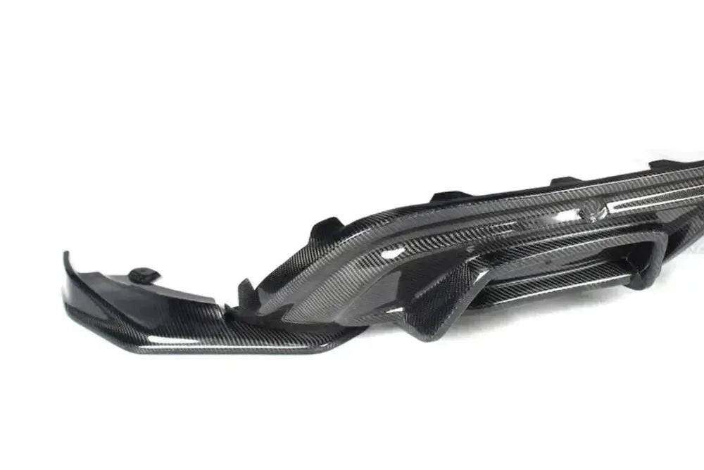 Premium Carbon Fiber Rear Diffuser for Porsche 718 Cayman/Boxster 2016-2023 – High-Gloss Finish