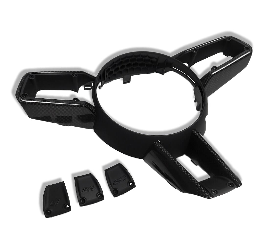 Premium Carbon Fiber Steering Wheel Trim for Porsche 992 Carrera