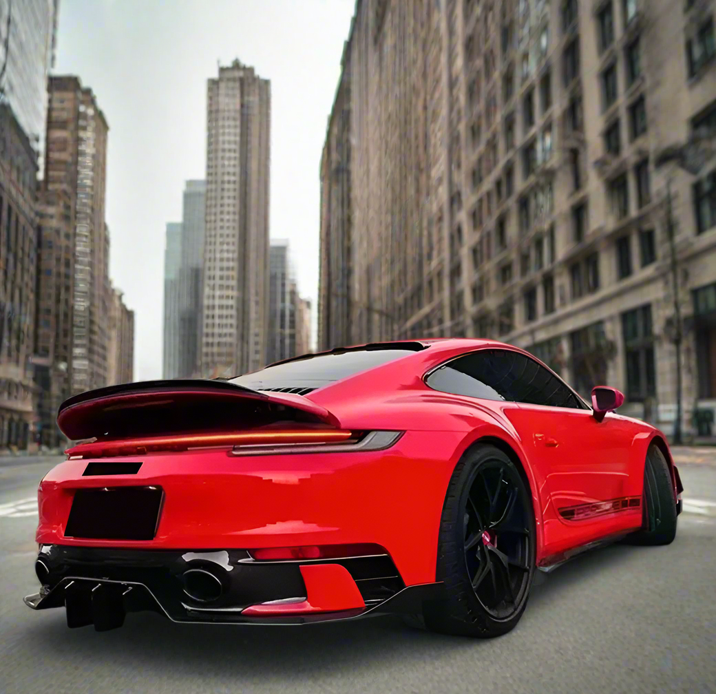 High Gloss Carbon Fiber Aero Kit for 2019-2023 Porsche 911 992 Carrera