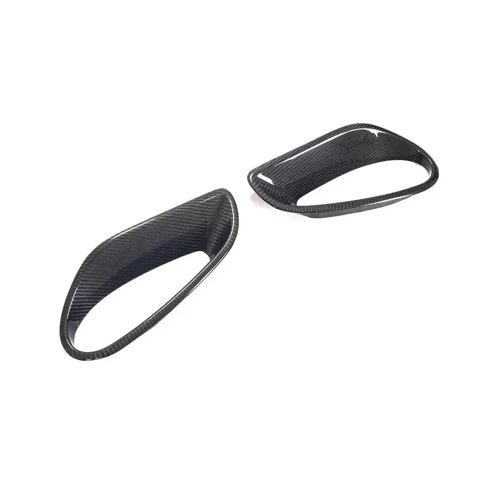 Porsche 991 Turbo S Dry Carbon Fiber Side Scoop Air Duct Vents for Performance Upgrade