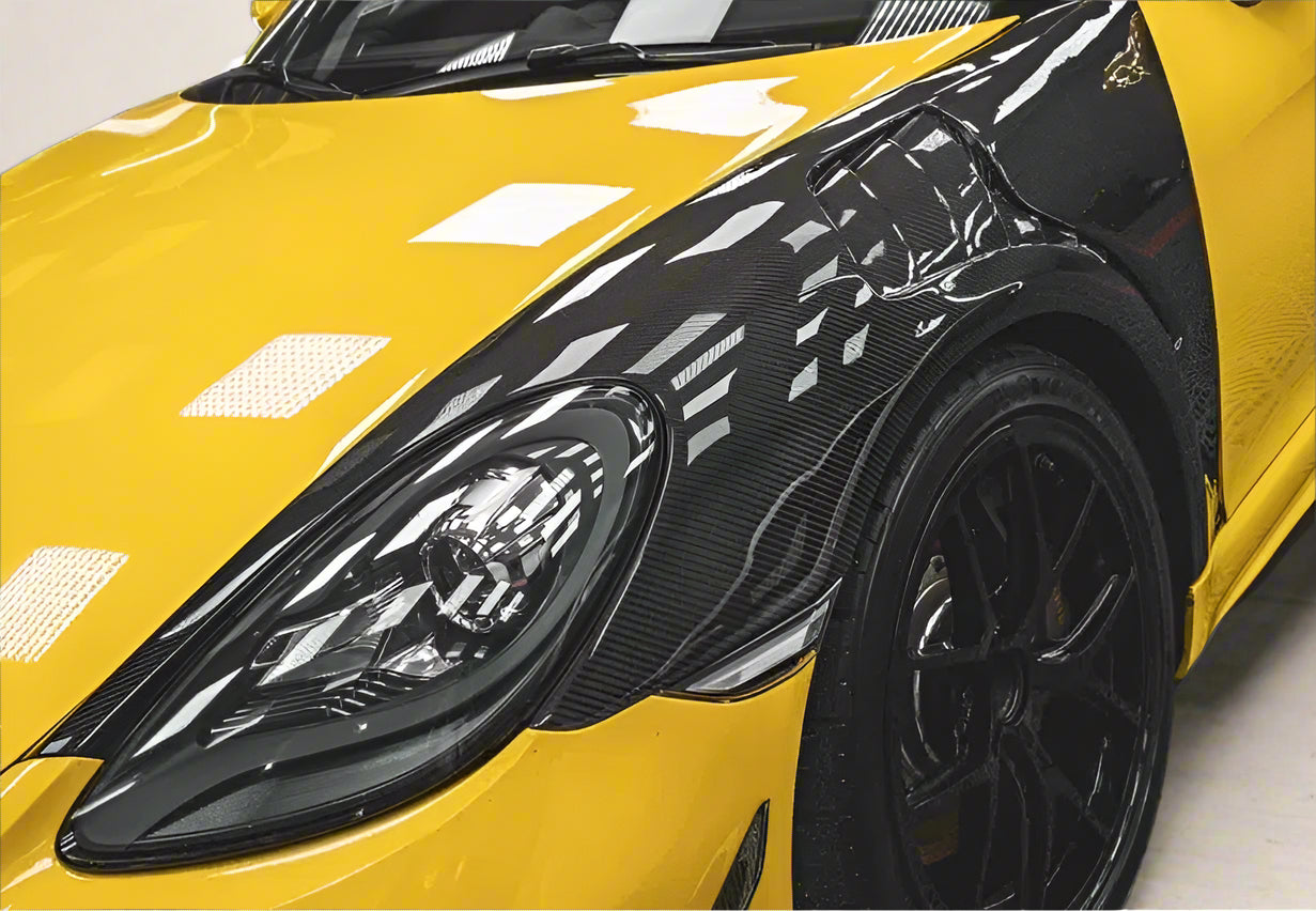 Porsche 718 Boxster & Cayman Carbon Fiber Vented Fenders – Enhance ...