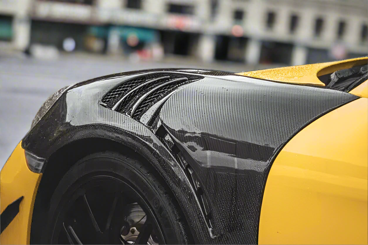 Porsche 718 Boxster & Cayman Carbon Fiber Vented Fenders – Enhance ...